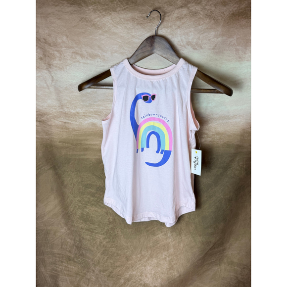Rumi Ryder Rainbow Dinosaur Tank Top Girls M‎ 8-10 NWT - Picture 1 of 3